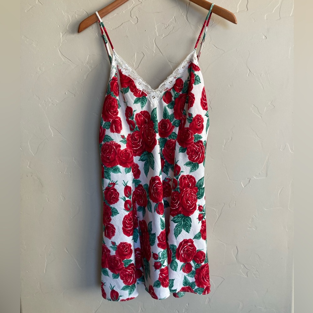 Vintage Victoria’s Secret Floral Corset Back Slip Dress - Picture 3 of 8
